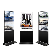 Pantalla LCD Vertical de 43 Pulgadas para Interiores, Kiosco de Señalización Digital, Pantalla Táctil Interactiva de Pie, Animación en Pantalla Táctil