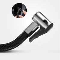 Compresseur d'air numérique portable 12V DC avec écran ABS pour voiture, gonfleur de pneus automatique, lumière d'urgence, gonflage rapide de la pression des pneus