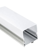 Bande lumineuse LED personnalisée Profilé d'extrusion en aluminium Monté en surface Canal LED carré en alliage d'aluminium durable