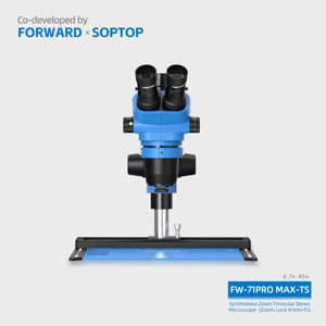 Microscopio Digital FORWARD FW-71Pro Max-TS con 3 Lentes con Zoom de 45X, Anillo de Luz LED de 138 LED <span class=keywords><strong>para</strong></span> Inspección de Placas de Circuito de Teléfono - Product Image 3