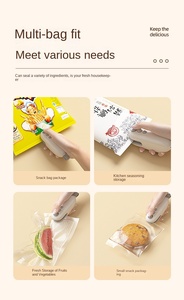 Wholesale Smart Home Sealing <b>Machine</b> 2 in 1 <b>Bag</b> Heat <b>Sealer</b> Storage Plastic Package Snack Handheld for Food - Product Image 4