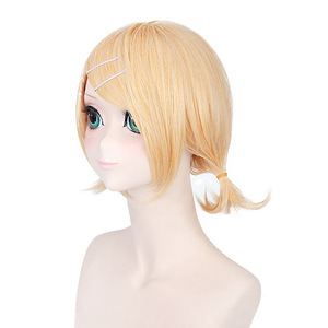 ขนาดกลางยาวน้ําWaveสีบลอนด์กระจกเสียงวิกผม<span class=keywords><strong>Sister</strong></span> Syntheticอะนิเมะคอสเพลย์ผม<span class=keywords><strong>Wig</strong></span> With 2 หางม้า - Product Image 2