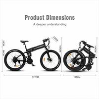 Sepeda Listrik Gunung 26 inci Stok Baru Australia 250W900D Suspensi Penuh dengan Baterai Lithium 48V14AH