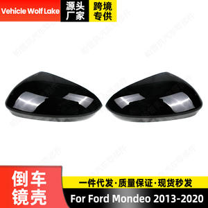 ฝาครอบกระจกมองหลังรถยนต์วูล์ฟเลคสีดำด้านขวาสำหรับฟอร์ด มอนเดโอ ฟิวชั่น 2013-2020 วัสดุ ABS - Product Image 2