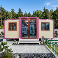 Maison conteneur préfabriquée moderne, portable, extensible et respirante, tout-en-un, pour bureau, villa, ou espace de vie modulaire