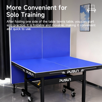 Table de ping-pong Pusun tout temps 15 mm 18 mm 25 mm en PVC pliable et durable, imperméable pour une utilisation en intérieur/extérieur dans les clubs et les écoles
