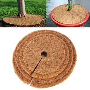 Couverture de paillis en fibres de coco naturelles pour arbres, tapis protecteur 25/30/35/40cm, disque pour pot de fleurs, contrôle des mauvaises herbes, coussin de chaleur et d'humidité - Product Image 1