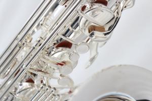 バリトンサックス低a〜高F # Ebトーン真鍮ボディシルバーメッキクラシック和風デザインバリトンサックスOEM - Product Image 5