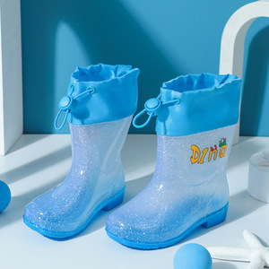 Bottes <span class=keywords><strong>de</strong></span> <span class=keywords><strong>pluie</strong></span> transparentes légères et imperméables pour enfants, garçons, filles, jeunes enfants, chaussures en caoutchouc pour bébés et étudiants - Product Image 3