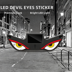 Luces LED Universales de Alta Calidad para Ventana de Coche, Ojos de Diablo Luminosos, Adhesivo Personalizado Reutilizable de Lujo, Luz Ambiental Eléctrica CR - Product Image 2