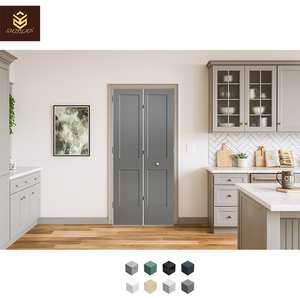 Shiyuan tiết kiệm không gian bằng gỗ Bifold cửa nội thất Gấp thiết kế cho phòng nhỏ và tủ quần áo cho phòng ngủ và siêu thị sử dụng - Product Image 5