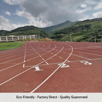 Piste d'athlétisme multicouche de qualité professionnelle 400m, écologique et perméable, pour campus universitaire, épaisseur standard 13mm