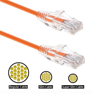 สายแพทช์ <span class=keywords><strong>Cat6</strong></span> แบบบาง ได้มาตรฐาน Ul Listed และ Tia/EIA ความยาว 30 ซม. (0.5 ฟุต) สายแพทช์ <span class=keywords><strong>Cat6</strong></span> แบบบาง 0.5 ม. - Product Image 2