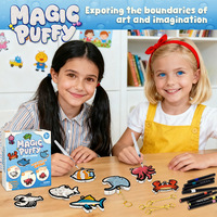 Jouets éducatifs créatifs pour enfants, peinture magique gonflée, texture en mousse 3D, faits à la main, princesse océan, vente chaude