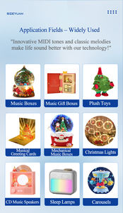 Chip IC de Música y Canciones Infantiles con Voz OTP SZY, 2.5V-5.5V, para Juguetes y Tarjetas de Felicitación - <span class=keywords><strong>Feliz</strong></span> Cumpleaños y <span class=keywords><strong>Navidad</strong></span> - Product Image 5