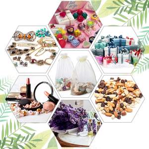 שקיות אורגנזה בצבע בז' שקוף, שקיות מתנה אלגנטיות למתנות חתונה, תכשיטים, ממתקים, קישוטי מסיבות ויצירה - Product Image 3