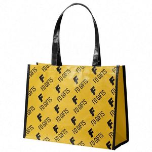 Wholesale Reusable Eco-Friendly Non-Woven Tote Bag Portable Shopping Bags for Promotional & Business <b>Gifts</b> - Product Image 4
