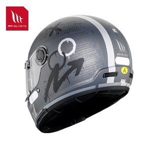 Casque de moto intégral MT Helmets JARAMA, style rétro en titane, unisexe, toutes saisons, matériau ABS pour la course et le tourisme - Product Image 6
