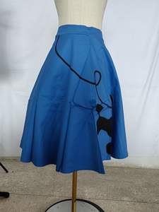 Ecowalson Retro Swing Skirt 50's 60's Poodle Rockabilly Grease Fancy Costume 1950s Girls Pinup Faldas de cintura alta - Product Image 4