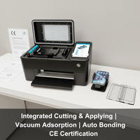 Machine de découpe automatique 2-en-1 pour films protecteurs d'écran de téléphone portable (TPU, EPU, Hydrogel) avec application sous vide sans bulles