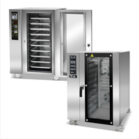 Oven konveksi elektrik komersial, 10 5 18 tingkat nampan 120 250 l propana manual tipe gas roti