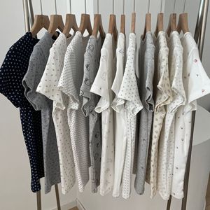Brandy BM T-shirt d'été pour femme, manches courtes, imprimé, en pur coton, coupe ajustée, haut de pyjama tendance, best-seller - Product Image 6
