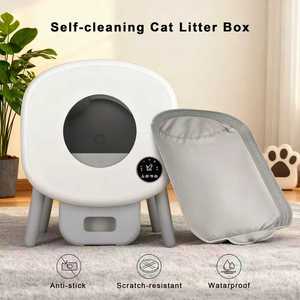 Lettiera Intelligente per Gatti in Plastica, Capacità 65L, Controllo Odori, Pulizia Automatica, Facile da Pulire, Parti Sostituibili - Product Image 3
