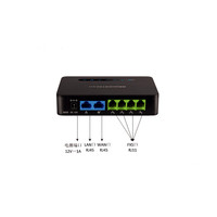 Gateway de Voz Grandstream HT814 de Cuatro Puertos FXS, Conmutación de Red IP Telefónica Común, ATA, Venta al por Mayor