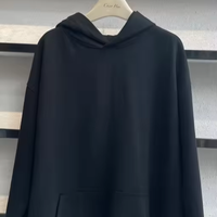 Hoodie Pria Berat 380gsm 100% Katun dengan Ritsleting Lengan Panjang untuk Pakaian Luar
