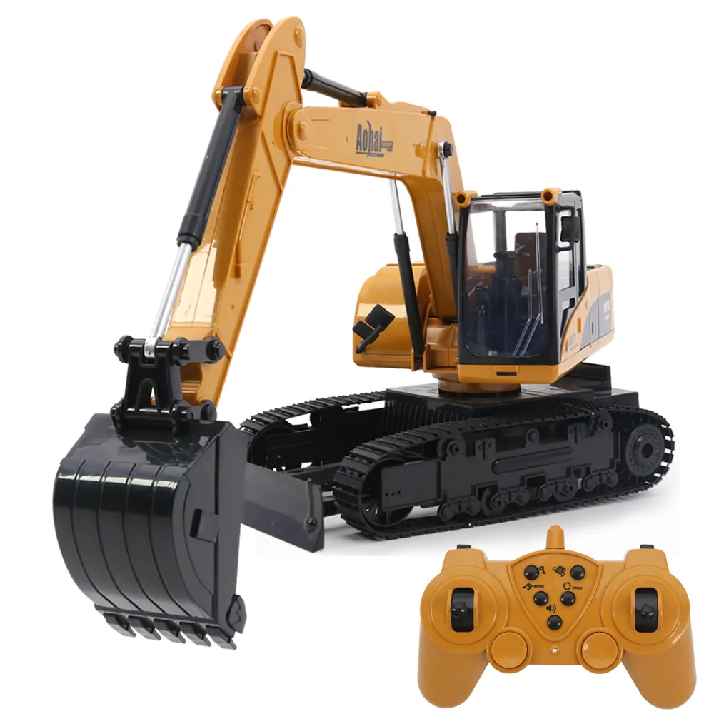 Qilong Rc Excavator Model Toy Remote Control Monster Trucks Rc Toys Truck Remote Control Car Electric Kids Toys Truck
