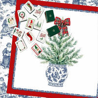 Dear Santa Mahjong Tiles Retro Santa Christmas Mahjong Tiles Set Acrylic Luxury 160 Mahjong Tiles American with Anders Ruff