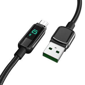 Cáp sạc nhanh USB Type-C, cáp dữ liệu điện thoại di động, màn hình LED hiển thị nguồn USB-C, sản xuất OEM/ODM - Product Image 4