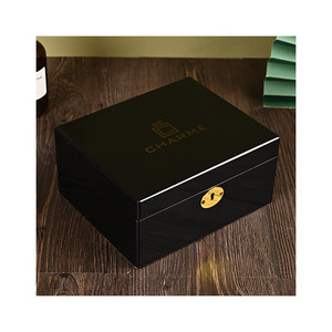 Jewelry Box <b>Rectangular</b> Flip Top Wooden Storage Box Customizable Thickness Polishing And Baking Paint Packing <b>Watches</b> Phones - Product Image 3