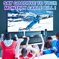 Antenne numérique intérieure HD pour Smart TV HIDB, base magnétique puissante, installation facile, réception longue portée, chaînes locales, hauteur 6.334