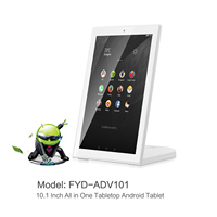 Tablet PC Profesional Bentuk L 10.1" Layar Sentuh Android 11 Quad Core dengan Jaringan 4G untuk Penggunaan Bisnis