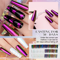 Échantillon gratuit Magic Mirror Chrome Liquid 18 couleurs de vernis à gel à haute teneur en pigments