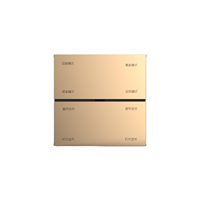 SEXANKA pour système d'automatisation de la maison intelligente Zigbee WiFi RS485, interrupteurs muraux intelligents métalliques 4 voies 10A