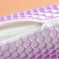 Oreiller de lit en latex Talalay TPE, rafraîchissant et respirant, avec housse amovible lavable, oreiller cervical