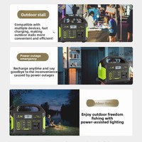 Batterie lithium-ion, alimentation mobile 300W, panneau solaire flexible haute capacité pour caméra, utilisation en extérieur en cas d'urgence, fabrication chinoise
