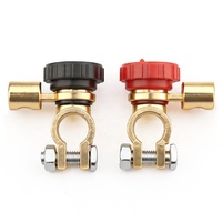 Interruptor de desconexión maestro de latón para terminales de batería de coche y camión, aislador de energía para RV, ATV, barco