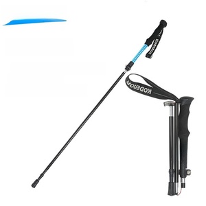 Autre équipement <span class=keywords><strong>de</strong></span> camping et <span class=keywords><strong>de</strong></span> montagne : bâton <span class=keywords><strong>de</strong></span> marche télescopique léger pliable en 5 sections avec verrouillage externe - Product Image 5