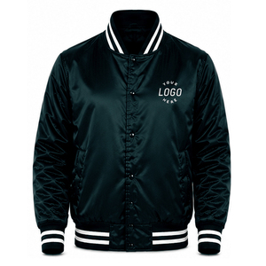 High Quality Custom Satin <b>Jacket</b> Winter Wear Wholesale Custom <b>Men</b> Standard Button Closure <b>Men's</b> Outdoor Satin <b>Jacket</b> For <b>Men</b> - Product Image 1