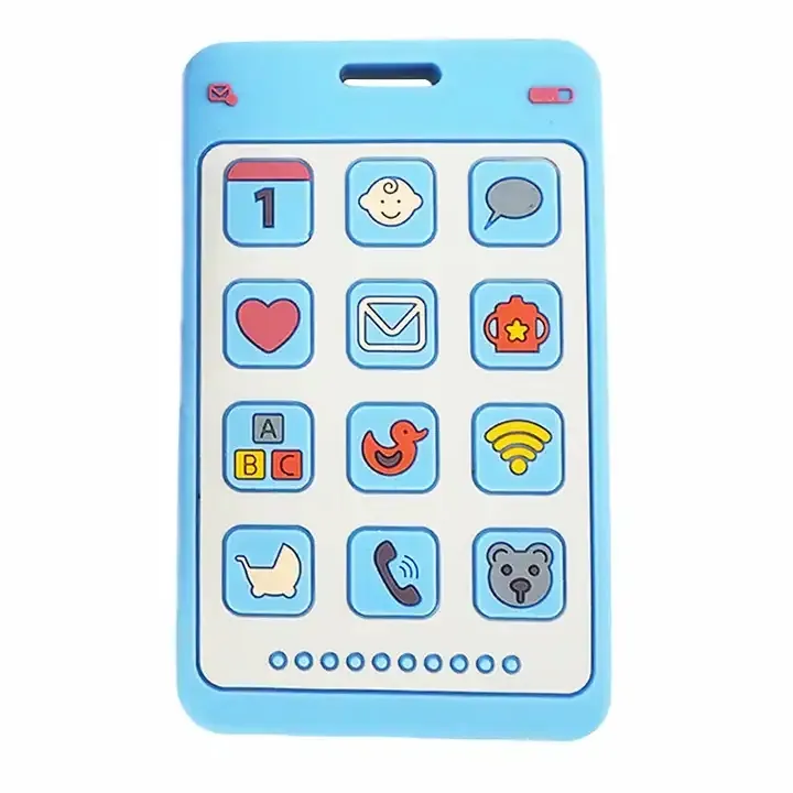 New Mobile Phone Toys Silicone Baby Teether Manufacturer Chewing Toys Christmas Teether For Girls And Boys