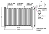 Système de garde-corps en verre en alliage d'aluminium Sécurité Escalier extérieur Résistant à la rouille Garde-corps de terrasse personnalisés pour villa Maison
