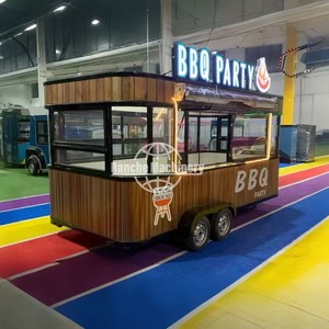 New Arrival Food Cart/Food Cart with Full Kitchen for Sale/Mobile Kitchen Fast Food Trailer Food Cart Bus Dining Cart - Product Image 3
