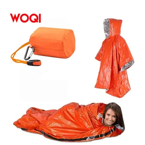 WOQI Emergency Sleeping Bag Cloak Lifesaving Sleeping Bag, Emergency Raincoat