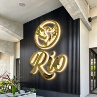 Lettres LED personnalisées, enseigne lumineuse 3D, logo métallique rétroéclairé, signalétique murale pour salon de coiffure, institut de beauté, image de marque
