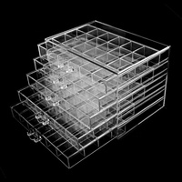 Boîte de rangement pour cosmétiques et ongles en acrylique de haute qualité, idéale pour les cadeaux