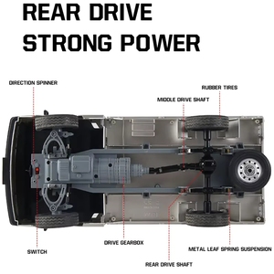 WPL D12 1/16 <span class=keywords><strong>Miniature</strong></span> 2.4G RTR avec lumières LED, camion Kei radiocommandé pour drift, véhicule RC pour collection de modèles - Product Image 2