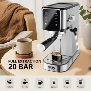 Machine à café expresso professionnelle DSP en promotion, pompe à eau <span class=keywords><strong>20</strong></span> bars, système de chauffage instantané, machine à café expresso électrique avec broyeur intégré - Product Image 3